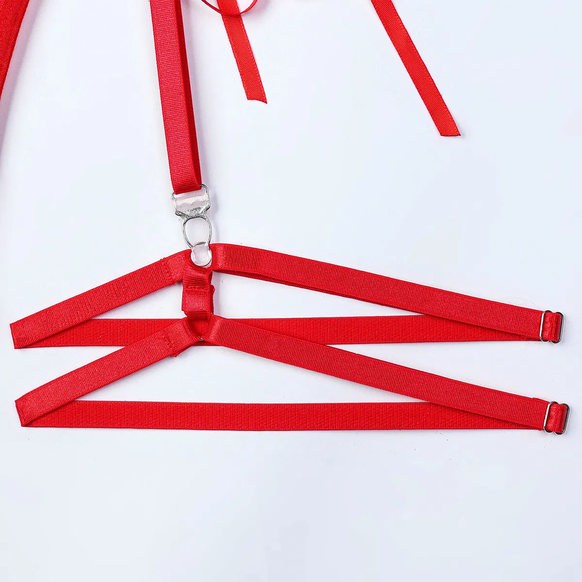 Wholesale Sexy PU Transparent Underwear Set Hot Erotic Bondage One Piece Lingerie