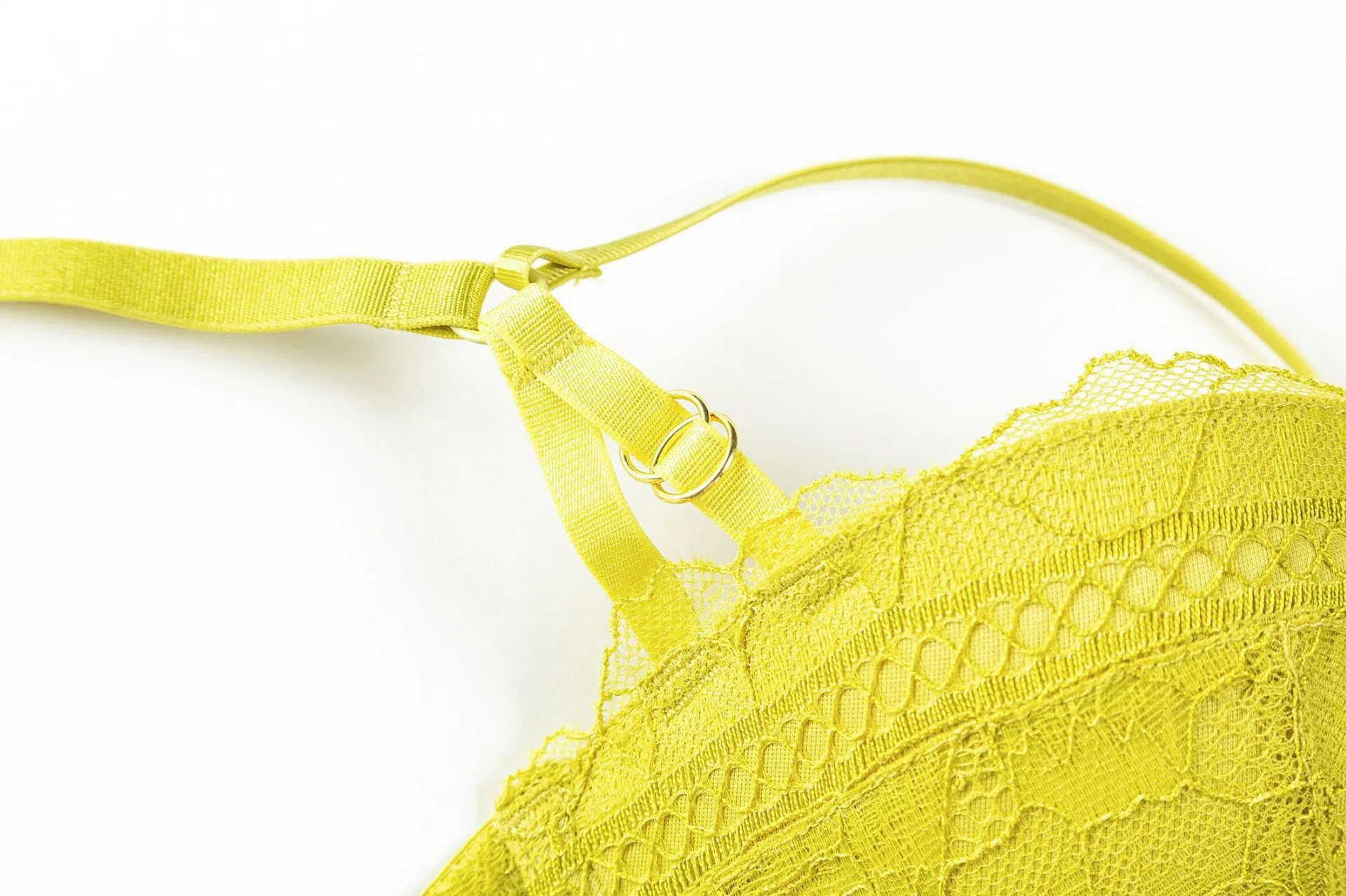 Wholesale French Hollow out Embroidery Lace Trim Sexy Breathable Ultra-Thin Gathering Bra Set Underwear Lingerie