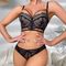 Wholesale French Hollow out Embroidery Lace Trim Sexy Breathable Ultra-Thin Gathering Bra Set Underwear Lingerie