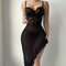 Sexy Ultral-Thin See-Through Mesh Woman Bra Set Wholesale V-Neck Embroidered Lace Lingerie