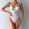 Wholesale Solid Color See-Through Mesh Underwear Set Sexy Exotic One Piece Woman Lingerie