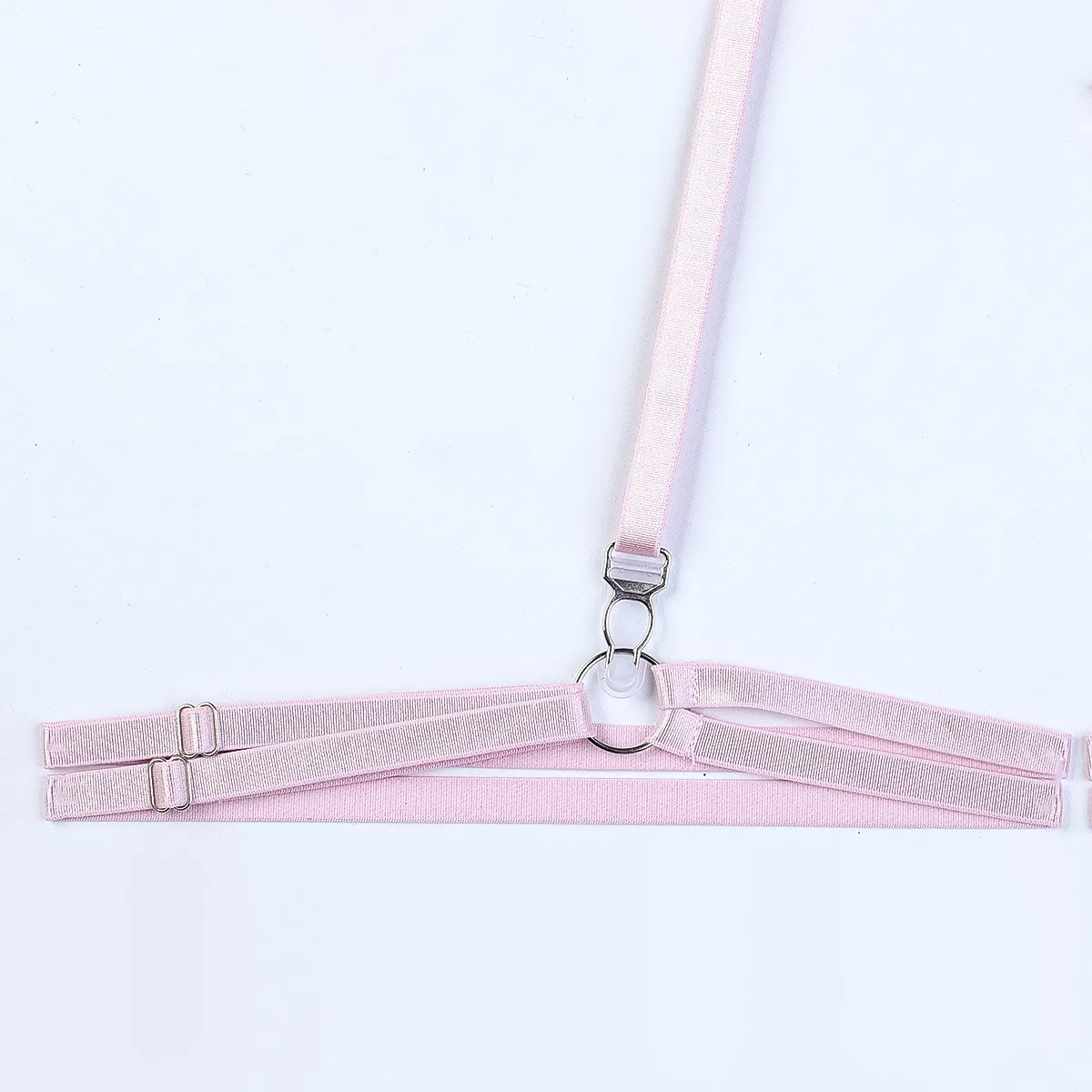 Wholesale Embroidered Floral Fish-Bone Woman Underwear Set Sexy See-Through Cross Strap Lingerie