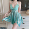 New Latest Backless Suspender Women's Nightgown Dresses Sexy Halter Neck Deep V Nightwear