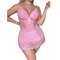 Hot Fashion See-Through Ultral-Thin Bra and Panty Set Sexy Plus Size Women's Lingerie