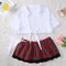 Hot Selling Open-Front Shirt Roleplay Bra Set Sexy Schoolgirl Woman Lingerie