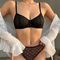 Wholesale Underwear French Lace Ultra-Thin Transparent Romantic for Women Soft Sexy Bra Set Lingerie