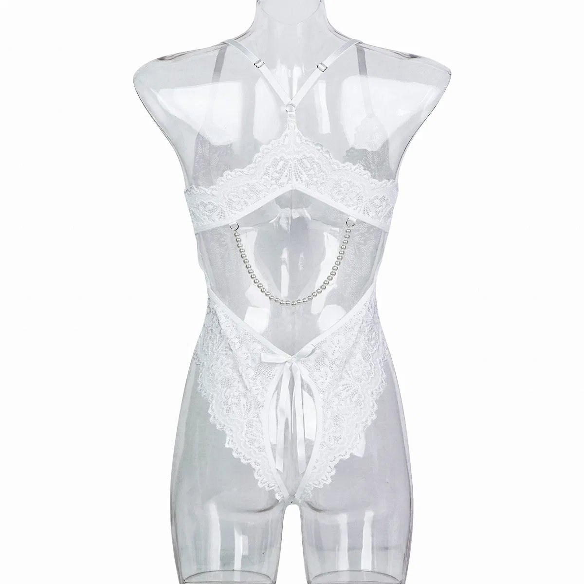 Wholesale Hollow out V-Neck Woman Underwear Set Sexy Embroidery Lace Suspender Lingerie