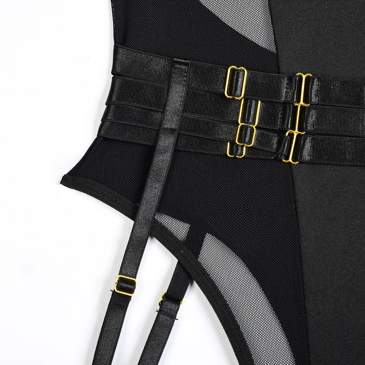 Wholesale Ultral-Thin See-Through Mesh Underwear Set Sexy Bondage One Piece Woman Lingerie