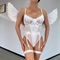 Wholesale Ultral-Thin See-Through Mesh Underwear Set Sexy Bondage One Piece Woman Lingerie