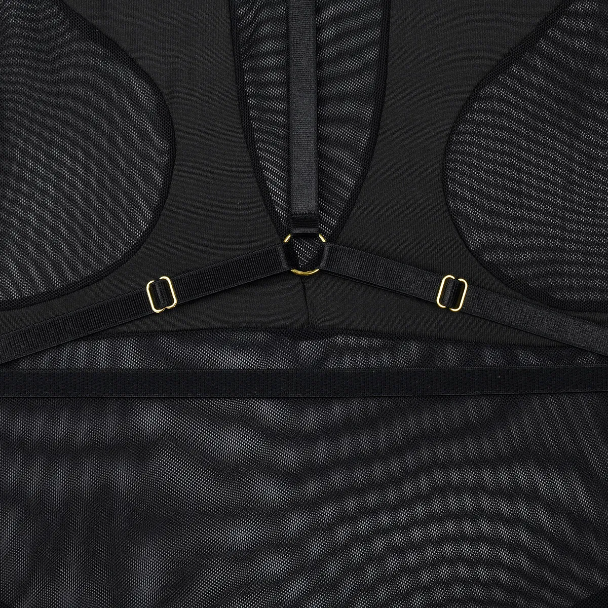 Wholesale Long Sleeved Transparent Mesh Woman Bra Set Sexy Thin Hanging V Neck Lingerie
