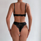 Sexy High Quality Embroidered Lace Women Bra Set New Style See-Through 2 Piece Lingerie