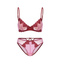 New French Mesh Embroidered Ultra-Thin Gathering Bra Set High Split Halte Underwear Sexy Lingerie