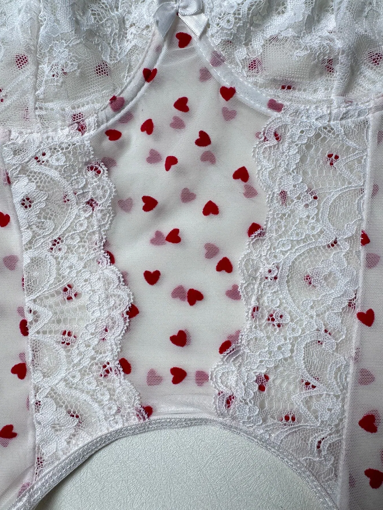 Wholesale Transparent Mesh Underwear Set for Woman Sexy Ultral-Thin Embroidery Lace Lingerie