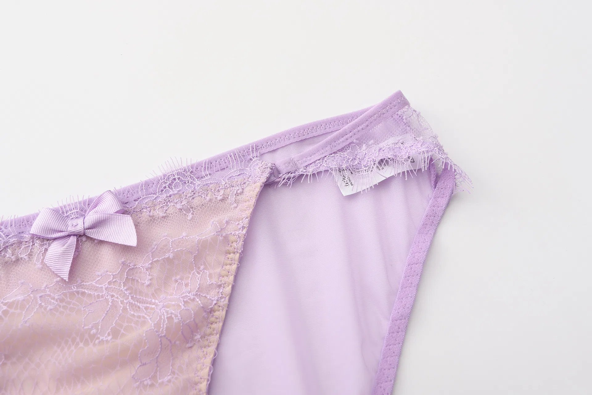 Wholesale Transparent Eyelash Lace Gathering Breathable for Women Soft Bra Breathable Ultra-Thin Set Sexy Underwear Lingerie