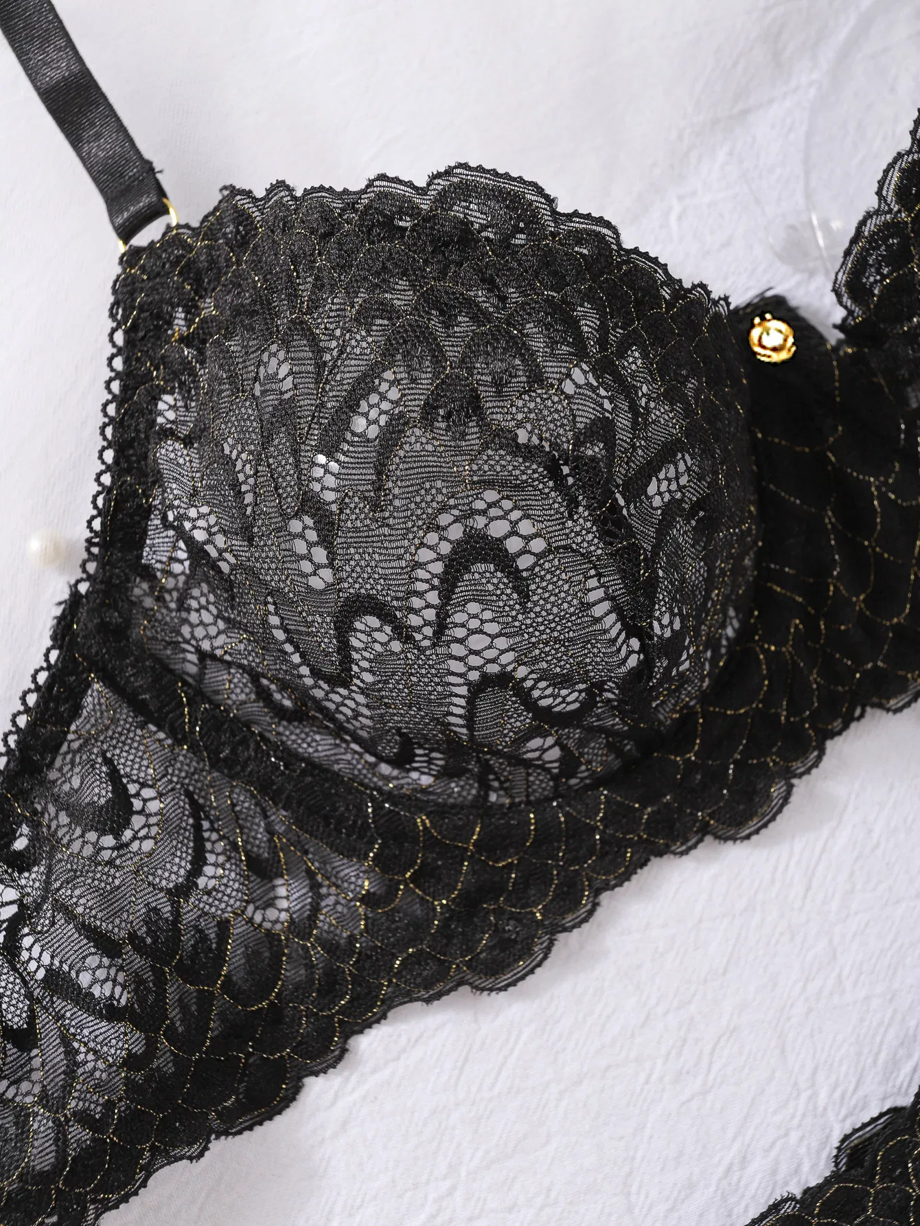Wholesale Embroidery Lace Underwear Set for Woman Sexy High Quality Push-up Lingerie