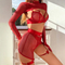 Sexy High Quality Perspective Mesh Underwear Set Wholesale Solid Color Women Lingerie
