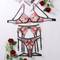 Wholesale See-Through Mesh Underwear Set Sexy Embroidery Pink Heart Lingerie