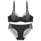 2025 Wholesale Hot Sell Woman Ultra-Thin Embroidery Lace Trim Sexy Breathable Soft Bra Set Underwear Sexy Lingerie