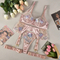 Wholesale Luxury Ultra-Thin Transparent Underwear Set Sexy Floral Embroidered Woman Lingerie