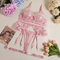 Wholesale Pink Heart Lace Embroidery Underwear Set for Woman Sexy See-Through Lingerie