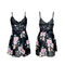 Sexy V-Neck Woman Sleepwear Dress Wholesale Flower Print Ultral-Thin Woman Nightwear