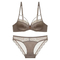Wholesale Transparent Seduction Front Button for Women Soft Bra U-Shaped Breathable Ultra-Thin Set Sexy Underwear Lingerie