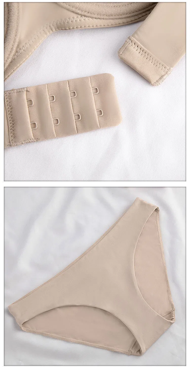 Wholesale Smooth Strapless Seamless Gathering Breathable for Women Soft Bra Breathable Ultra-Thin Set Sexy Underwear Lingerie