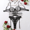 Sexy Embroidery Hollow out One-Piece Lingerie Set Wholesale Perspective Woman Bodysuit
