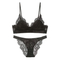 New Wholesale Seduction Triangular Cup Lace for Women Bra Breathable Ultra-Thin Sexy Underwear Set Lingerie