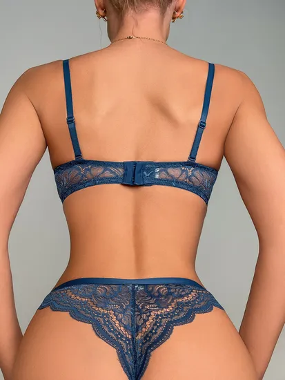 Hot Sales Ladies Push-up Bra & Brief Sets Wholesale Sexy Lace Thongs Underwear