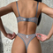 Wholesale Polka Dots Perspective Mesh Bra Set Sexy Thin Two-Piece Lingerie