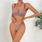 Sexy Transparent Mesh Two-Piece Underwear Set Wholesale Comfortable Solid Color 2PCS Lingerie