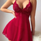 Sexy V-Neck Suspender Women's Underwear Set for Woman Wholesale See-Through Mesh Lingerie