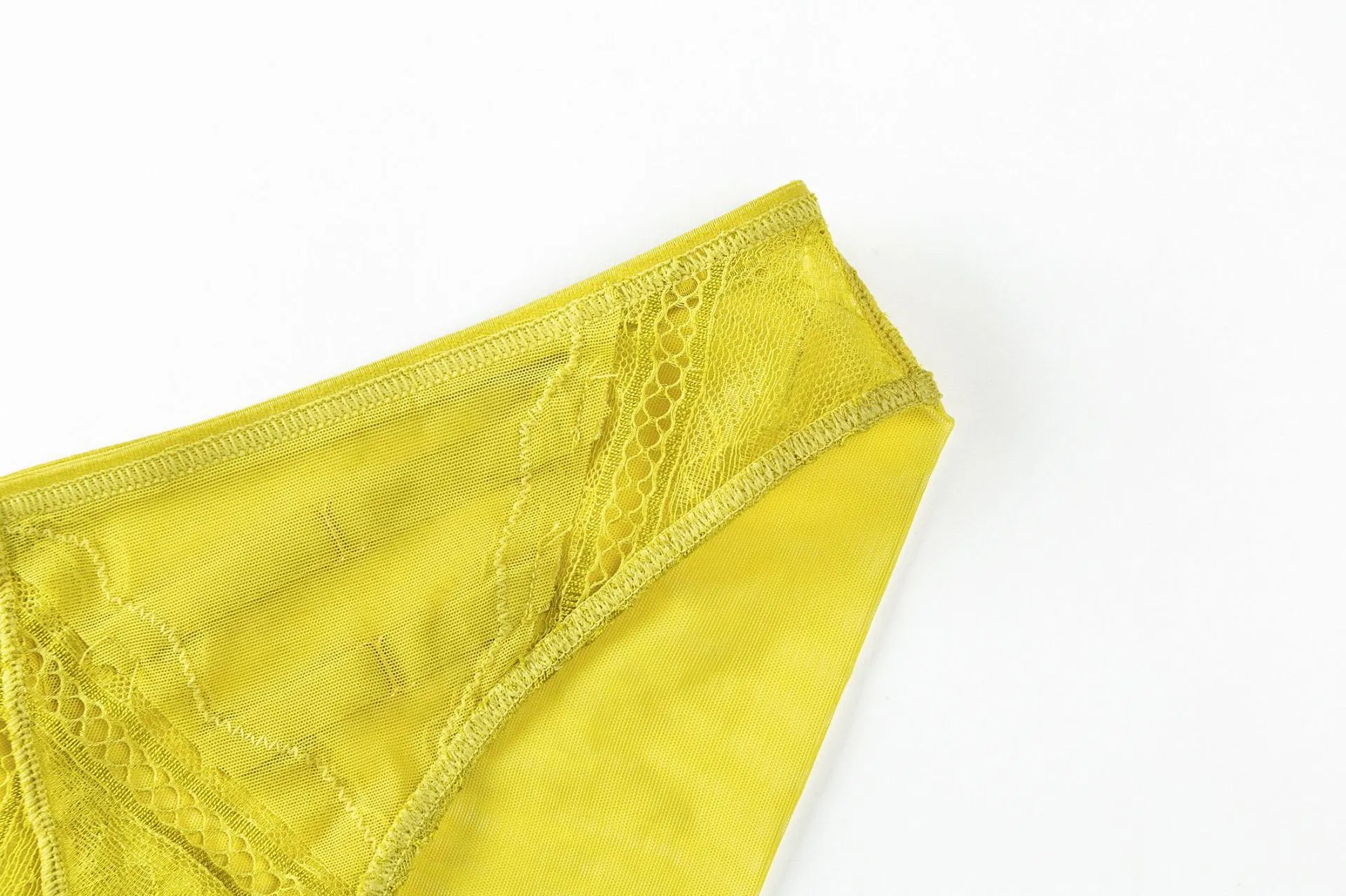 Wholesale French Hollow out Embroidery Lace Trim Sexy Breathable Ultra-Thin Gathering Bra Set Underwear Lingerie