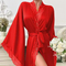 Sexy Satin Women Pajamas and Sleepwear for Women New Long Sleeved Robe Lingerie Nightwear