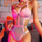 Sexy Patchwork Chain Hollow out Woman Underwear Set New Style Ultra-Thin Lingerie