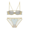 Wholesale French Style for Women Cotton Smooth Soft Steel Ring Sexy Breathable Backless Ultra-Thin Bra Set Underwear Lingerie