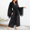 Sexy Luxury Sleepwear Nightwear Wholesale Velvet Lace Long Sleeve Woman Bath Robe