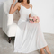 Wholesale Solid Color Transparent Nightgown Sleepwear Dresses Sexy Transparent Mesh Nightwear
