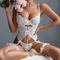 New Style Embroidery Ultra-Thin Underwear Set Sexy Luxury Cross Straps Women's Lingerie