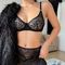 Sexy Embroidered French Ultra-Thin Soft for Women Lace Underwear Set Bra Lingerie