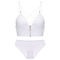 French Wholesale Light-Sensitive Surface Fine Shoulder Strap Front Buckle Triangular Cup Bra Underwear Set Sexy Lingerie