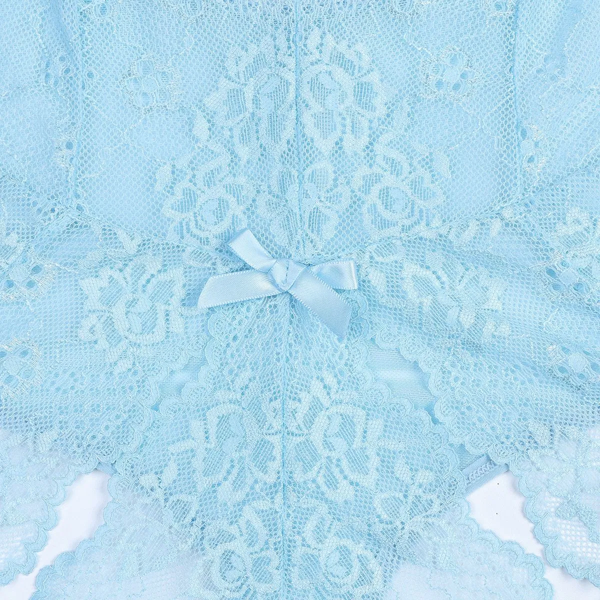 Wholesale V-Neck Hanging Neck One Piece Underwear Set Sexy Thin Embroidered Lace Lingerie