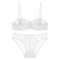 French Breathable Ultra-Thin Strapless Smooth and Seamless Women Soft Sexy Bra Set Underwear Lingerie