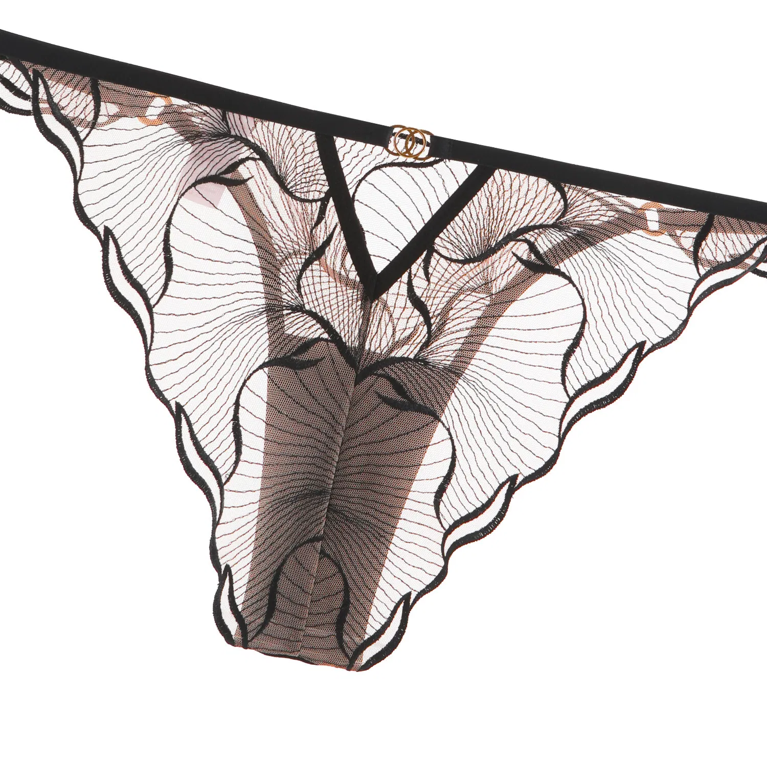 Ultra-Thin French Embroidery Lace Romantic for Women Soft Sexy Bra Set Underwear Lingerie