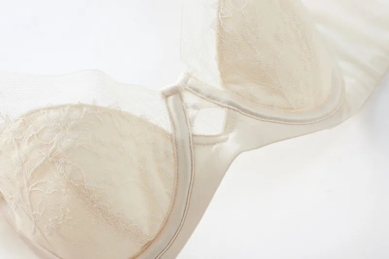 2025 Wholesale Hot Sell Woman Ultra-Thin Embroidery Lace Trim Sexy Breathable Soft Bra Set Underwear Sexy Lingerie