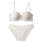 Wholesale Smooth Strapless Seamless Gathering Breathable for Women Soft Bra Breathable Ultra-Thin Set Sexy Underwear Lingerie
