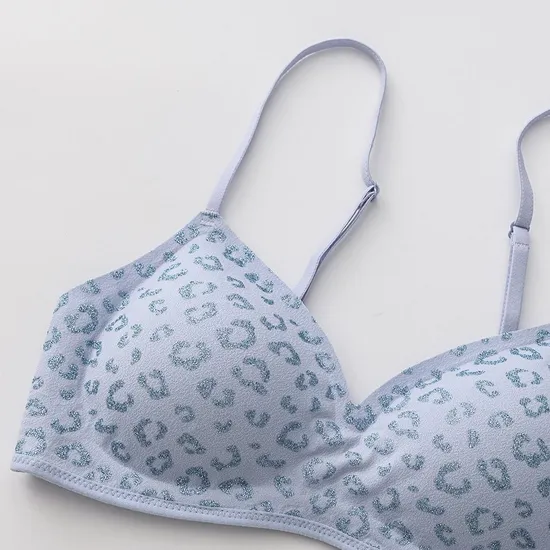 New Wholesale French Anti-Sagging Breathable Deep V-Neck Gathering for Women Soft Bra Ultra-Thin Set Sexy Underwear Lingerie