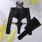 New Hollow out See-Through Woman Bodysuit Sexy Long Sleeve Hanging Neck Lingerie