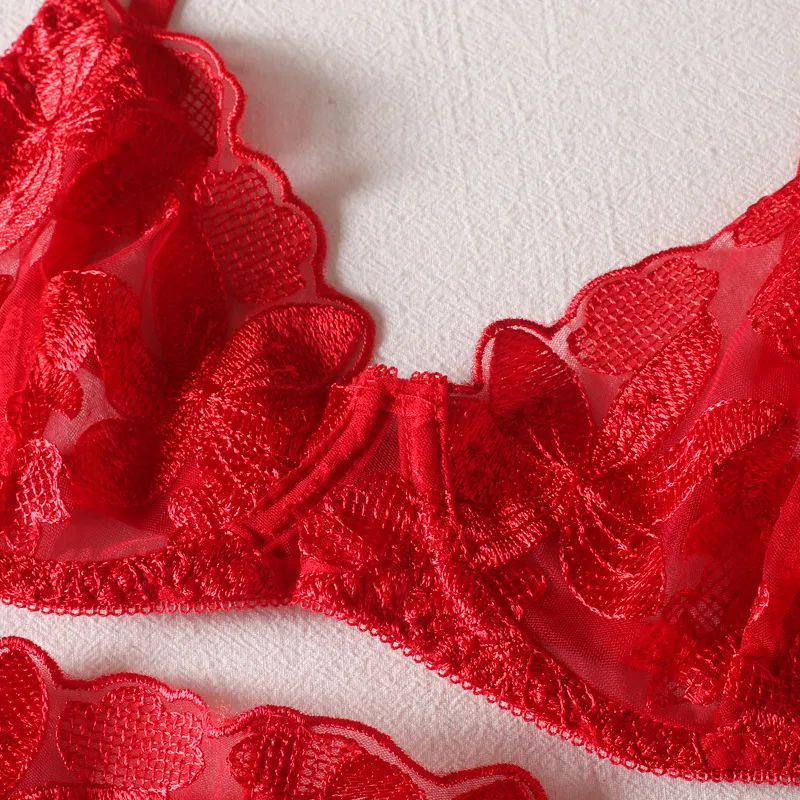 Women Sexy Newest Underwear Set Wholesale Transparent Mesh Skirt Lingerie